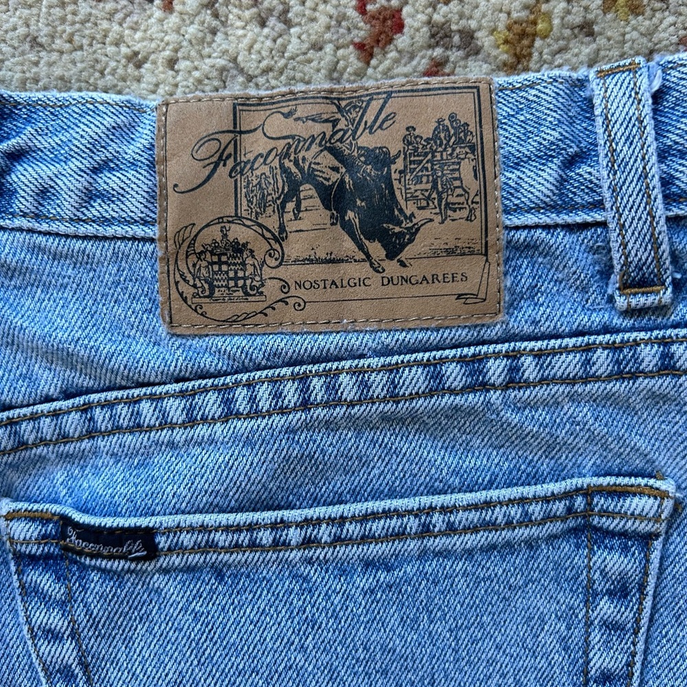 Vintage 1990’s High Rise Straight Leg Light Wash Jeans size 6p (26”x28”) - Picture 8 of 14